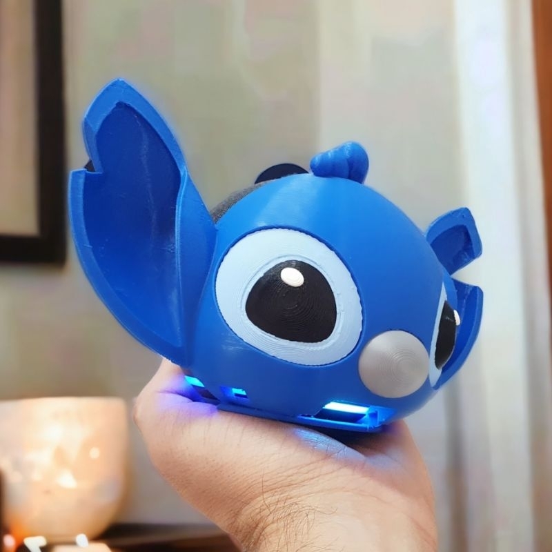 Suporte Alexa Echo Dot 4 e Echo Dot 5 Stitch (filme Lilo E Stitch) - Presente, decoração criativa, música, som, stand de mesa Amazon