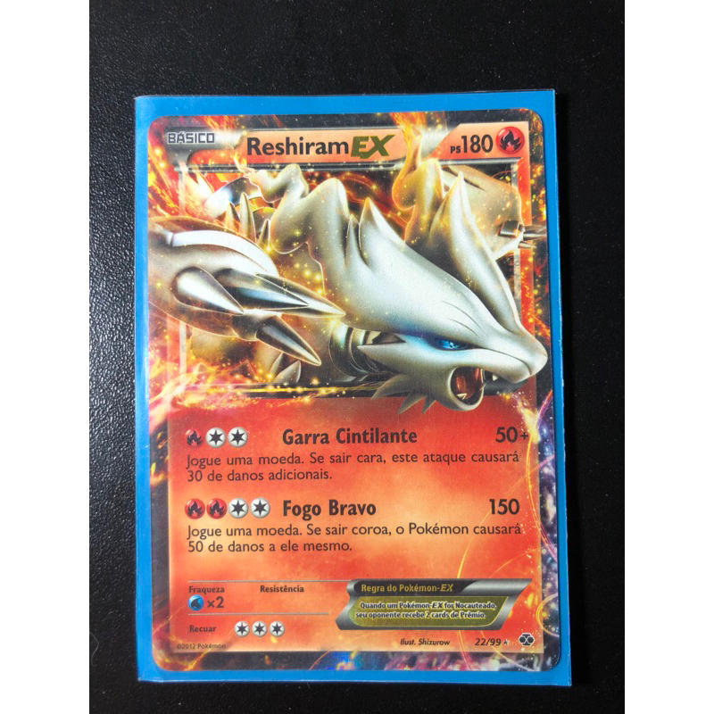 Card Pokemon - Reshiram EX (ORIGINAL) | Shopee Brasil