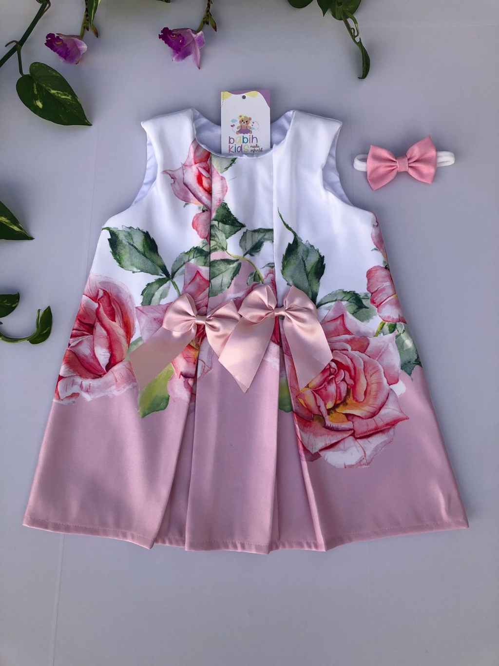 Vestido infantil bebe menina 1 ano floral | Shopee Brasil