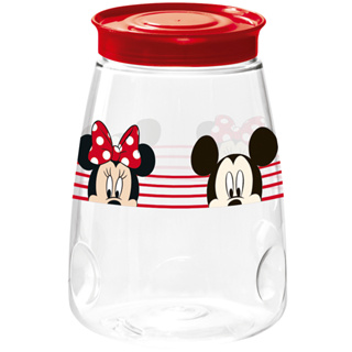 Pote Plástico Redondo Veneza Mickey / Minnie Com Tampa 2,2L