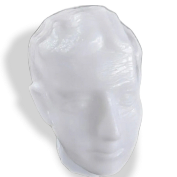 Cabeça de Cera Masculina Branca Várias Cores Grande – Oca