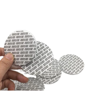 40 Unidades Etiqueta Selo de Espuma Lacre para potes plásticos de cápsulas 3,8cm, 5cm ou 5,5cm
