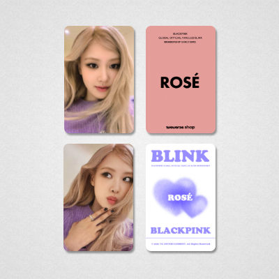 BLACKPINK ソウルコン　weverse トレカ　リサ Blackpink weverse photocard Fanmade kpop Rosé Lisa Jennie Jisoo