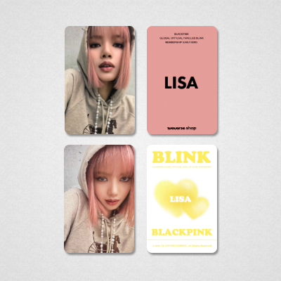 BLACKPINK ソウルコン　weverse トレカ　リサ Blackpink weverse photocard Fanmade kpop Rosé Lisa Jennie Jisoo