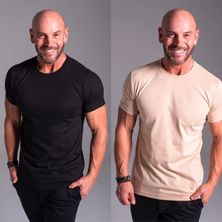 KIT 2 Camiseta Blusa Masculina Camisa Basica 100% Algodão Premium