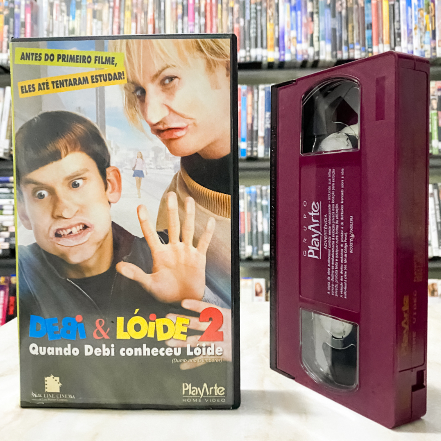 VHS Debi e Lóide Quando o Debi Conheceu Lóide DUBLADO Original Filme Jim Carrey Fita