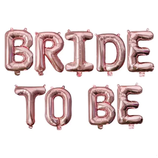 Kit Balão Bride To Be Rose 16 Polegadas para Despedida de Solteira Chá de Lingerie