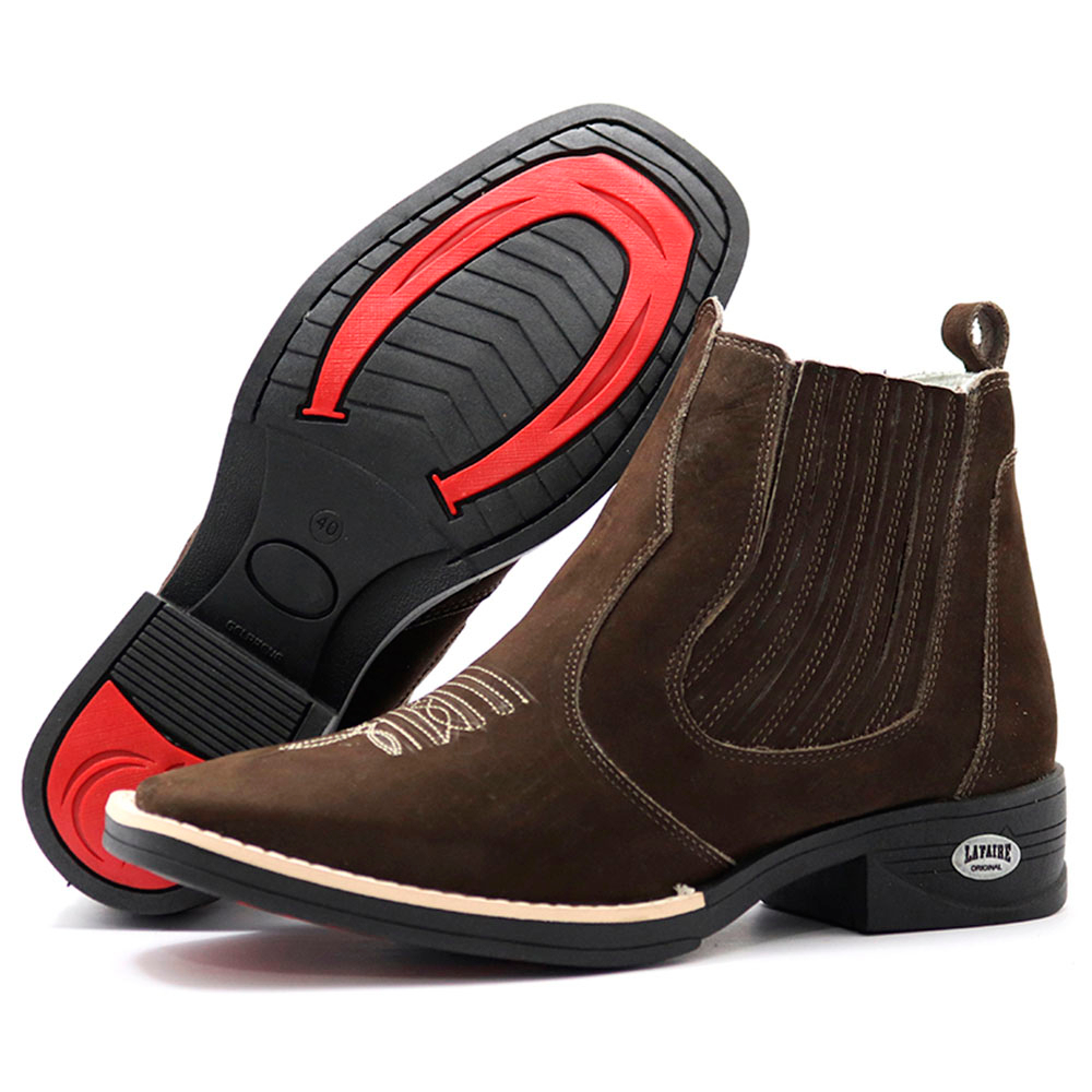 Botina Bota Country Rodeio Texana Couro Bovino Legitimo | Shopee Brasil