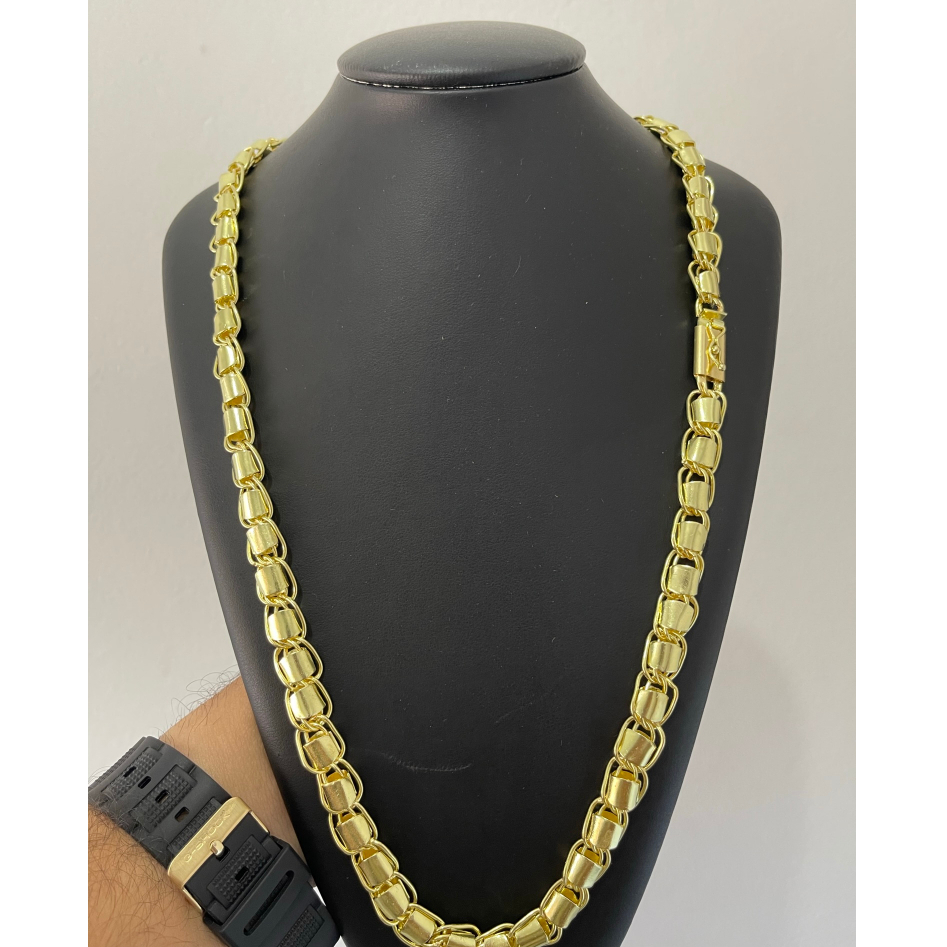 Corrente Modelo Dubai de Luxo Moeda Antiga Grossa 10mm Funkeiro ...