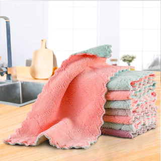 3 Peças Pano De Limpeza Alta Qualidade Pano Super Absorvente Microfibra Para Toalha De Limpeza Limpar De Cozinha