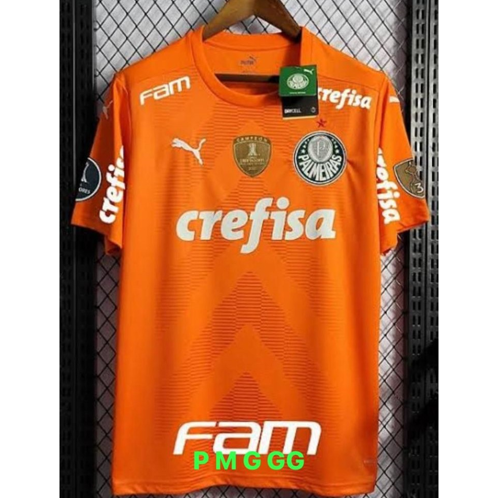 Camisa de Goleiro do Time do Palmeiras Laranja 23/24