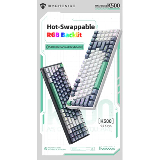Teclado Mecânico Machenike K500 Com Fio, Rgb, 94 Teclas