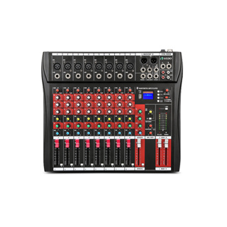 Vedo 8 canais misturador de som áudio mixagem dj controlador cartão de mesa mp3 player profissional consoles interface console equipamentos