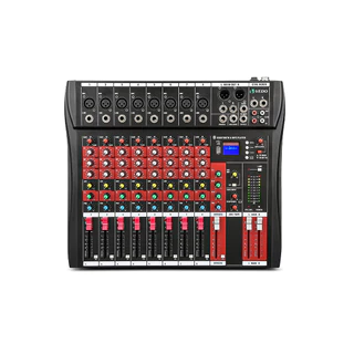 Vedo 8 canais misturador de som áudio mixagem dj controlador cartão de mesa mp3 player profissional consoles interface console equipamentos