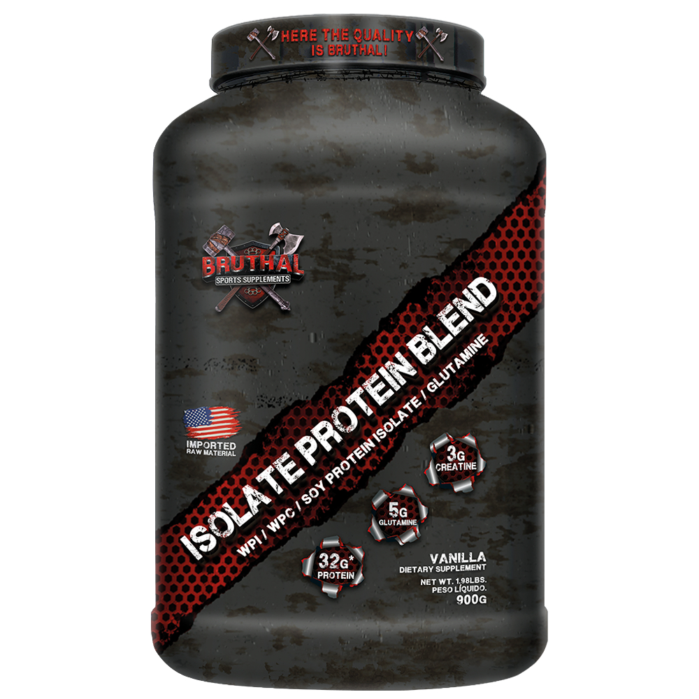 Whey Protein Isolate Blend 900g Pote – Bruthal Sports Supplements