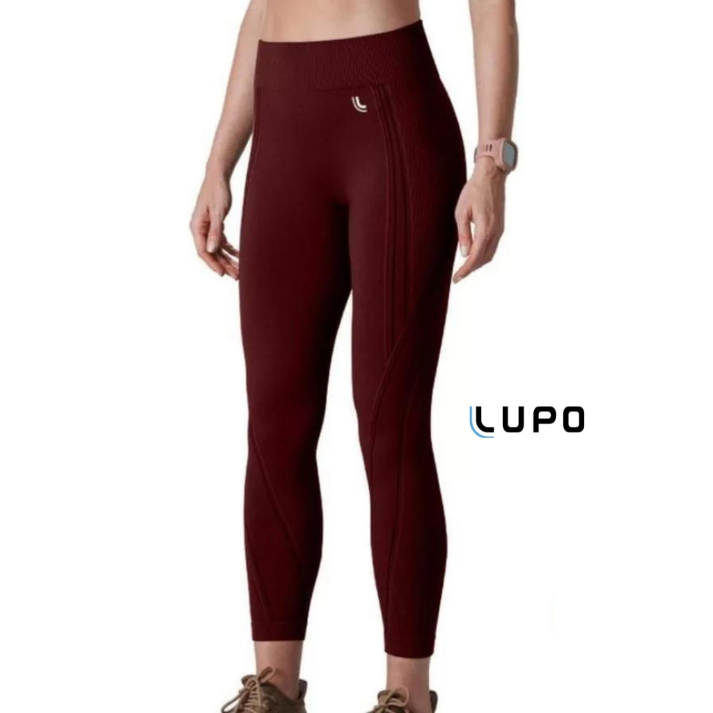 Calça Legging Lupo Original Feminina Sem Costura Sport Fitness Academia Leguin Cintura Alta Levanta Bumbum