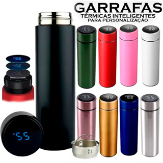Garrafa Térmica Portátil 480ml Aço Inox Inquebrável C/ Vacuum Com Infusor Água Café Liquido Chá Academia