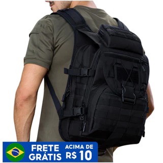 mochila tática 40L - preta