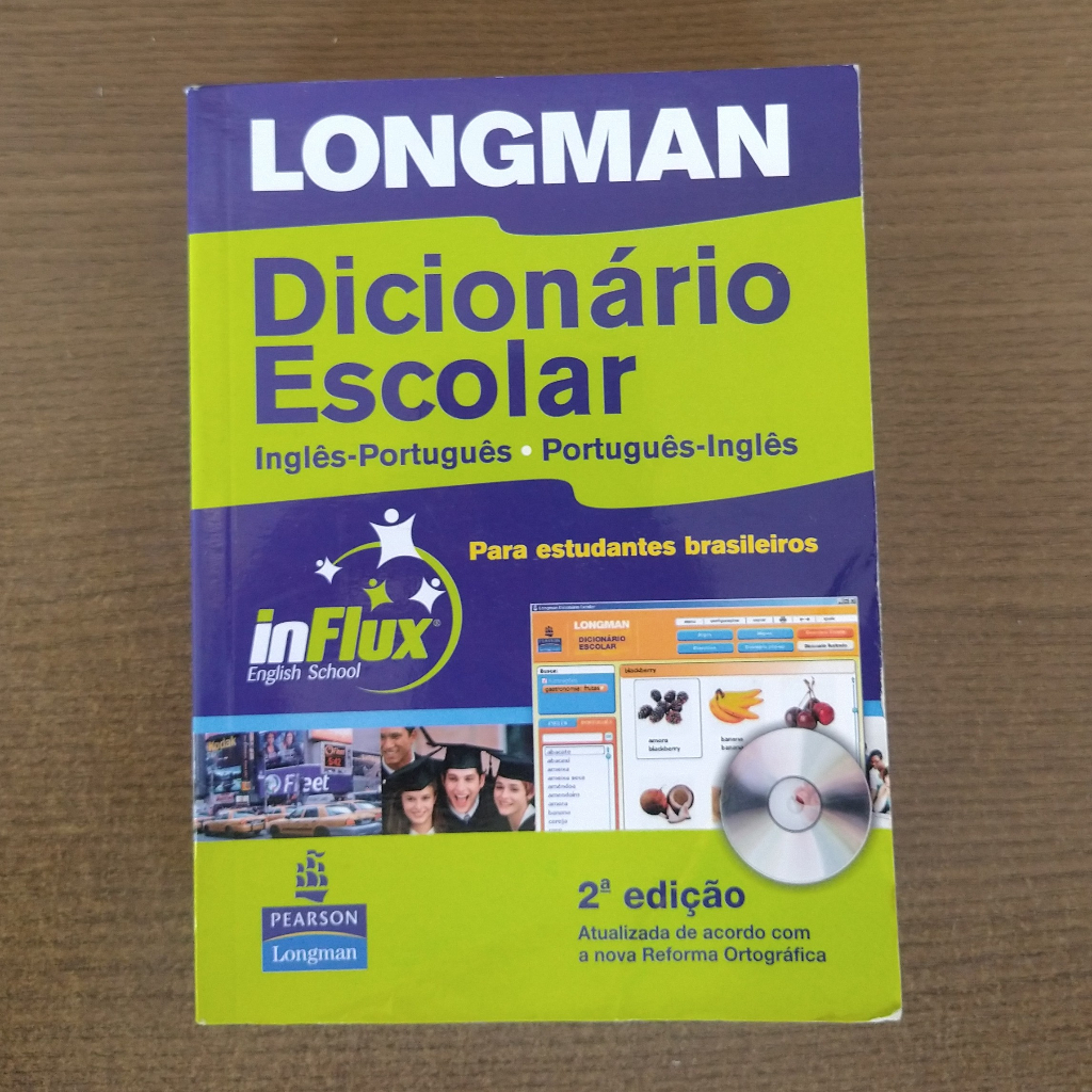 Livro - Dicionário Escolar - Inglês/ Português - Seminovo