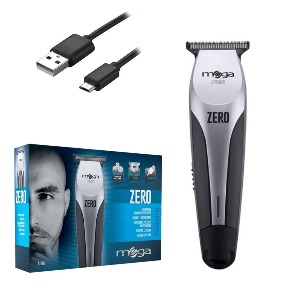 MAQUINA DE CABELO ZERO PRO SEM FIO BIVOLT USB | Shopee Brasil