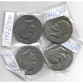 Estados Unidos Eisenhower Dollars Várias Datas