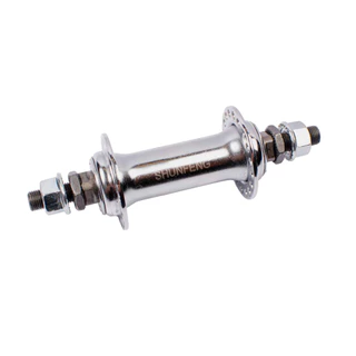 Cubo Dianteiro Rolamento Bicicleta Shunfeng 36f Em Aço Cromado