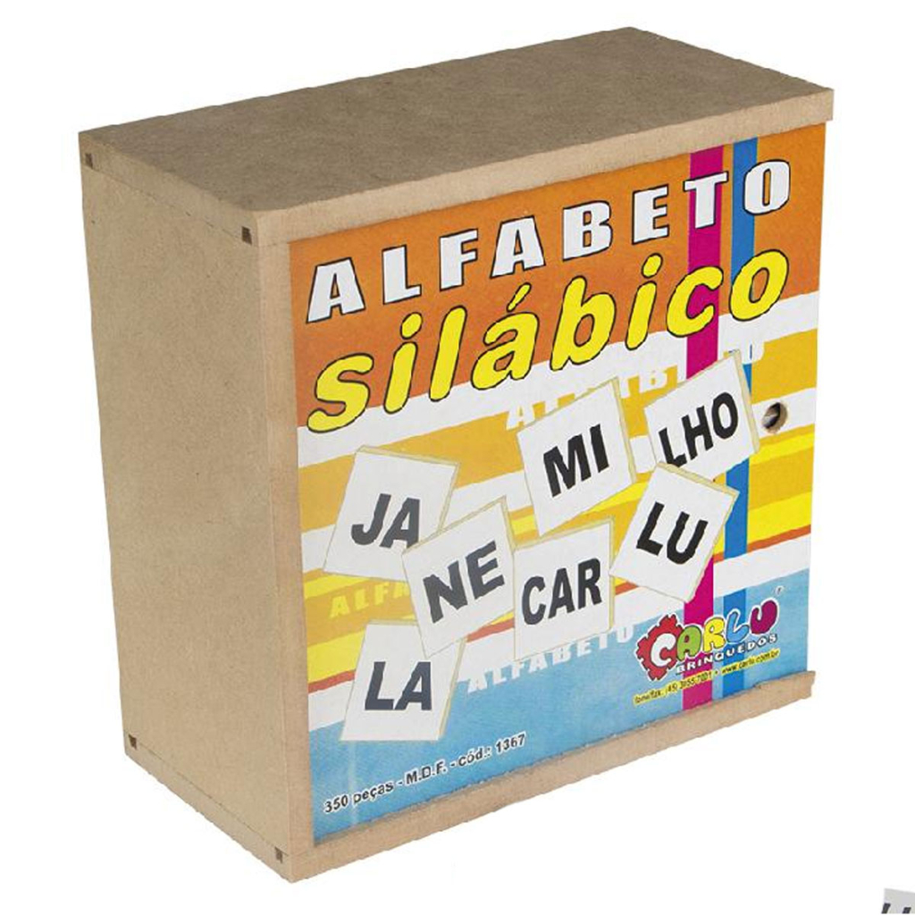 Jogo Educativo Alfabeto Silabário Simples 60 X 100 cm - CARLU
