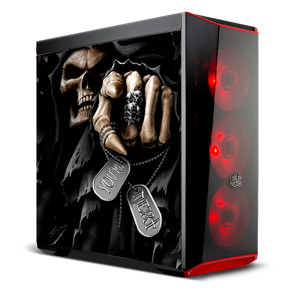 Adesivo Skin Pelicula Gabinete Computador Caveira [ 17 ] Skull Rock ...