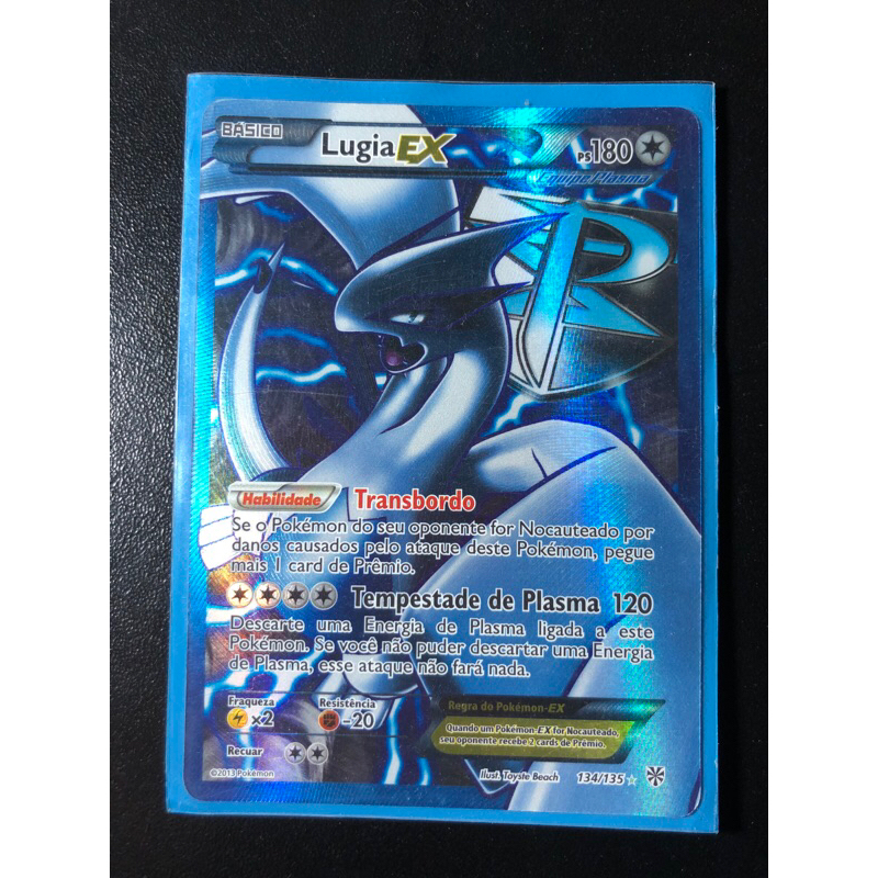 Card Pokemon Lugia EX Full Art Equipe Plasma (ORIGINAL) Shopee Brasil