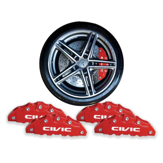 Capa Pinca De Freio Tuning 4 Peças Civic Todos Anos + Cola Grátis