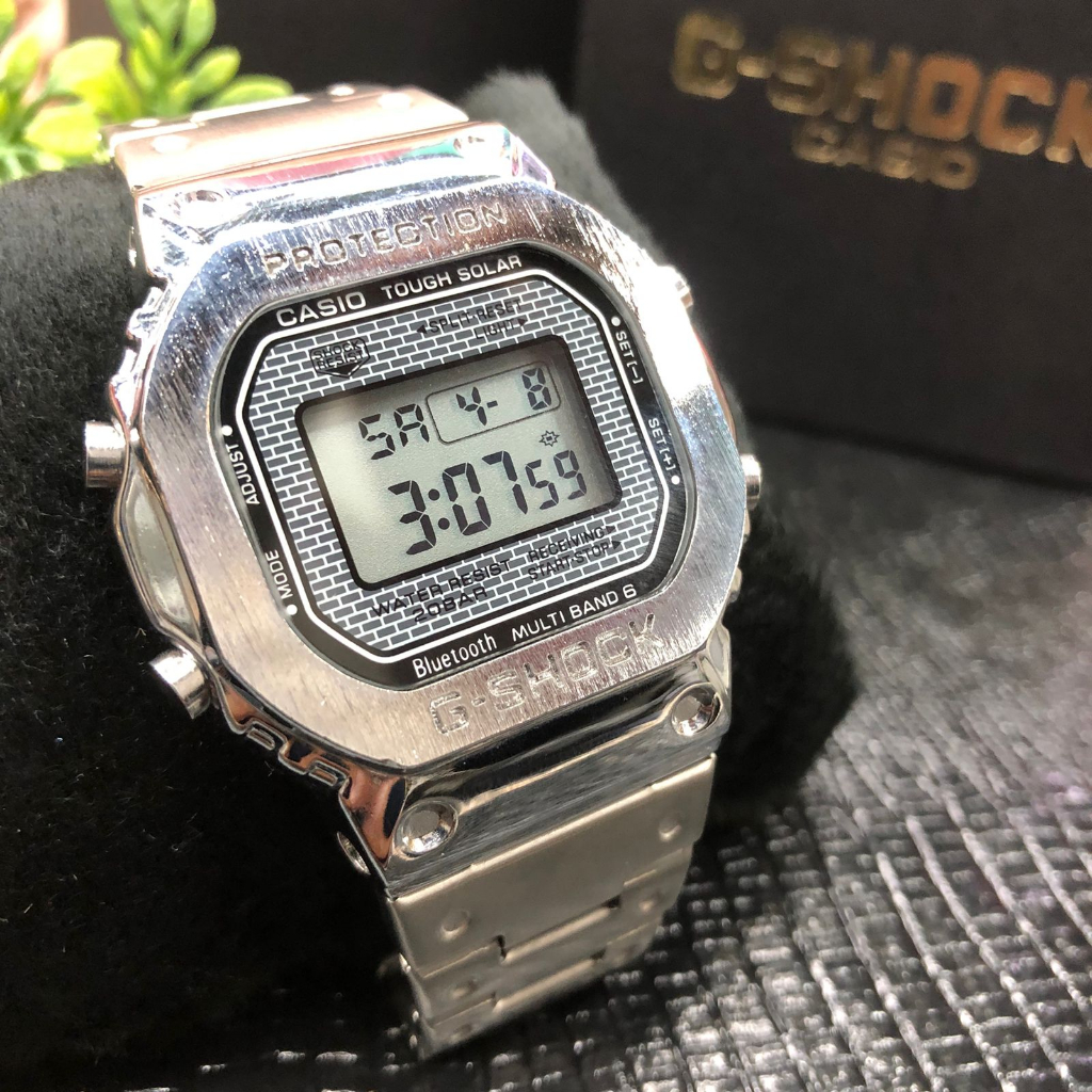 Digital metal hot sale watch