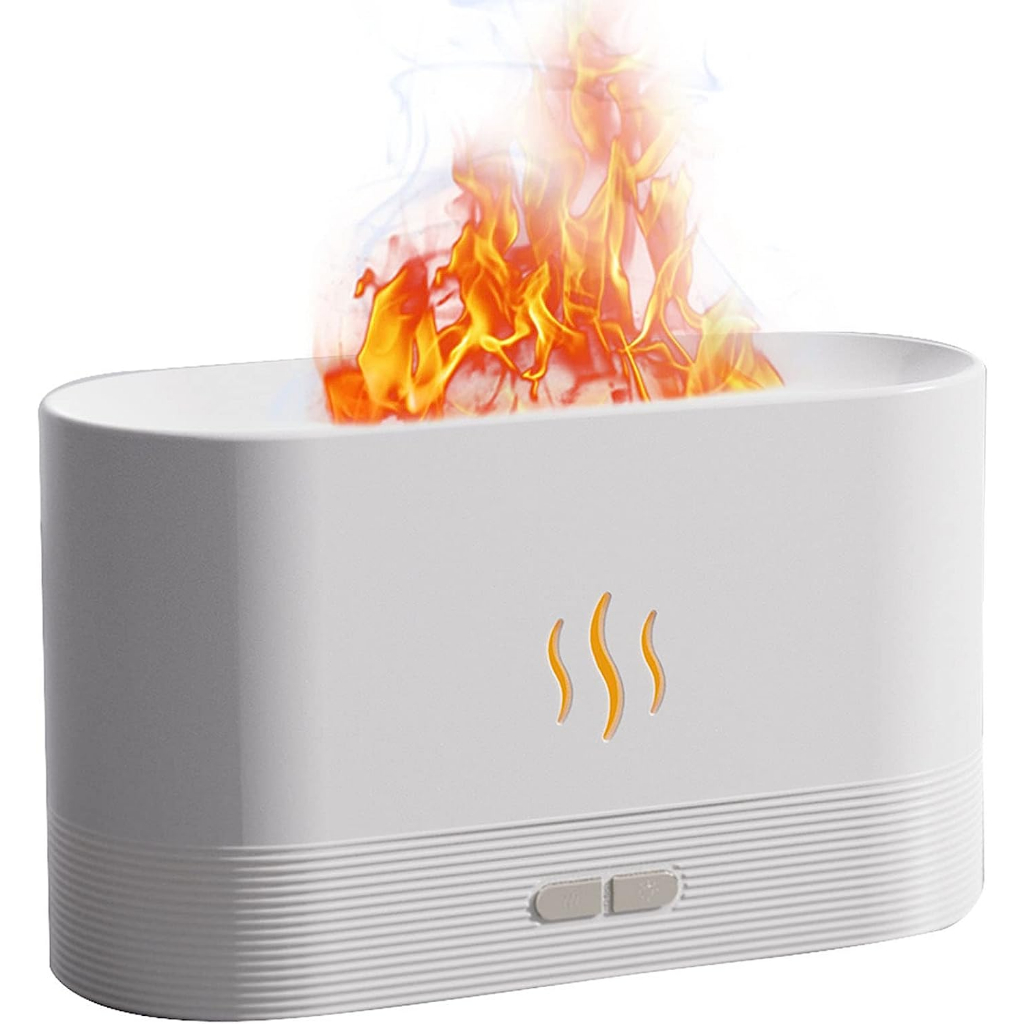 Difusor Aromatizador Chamas Umidificador Ar Óleos Essenciais Bivolt