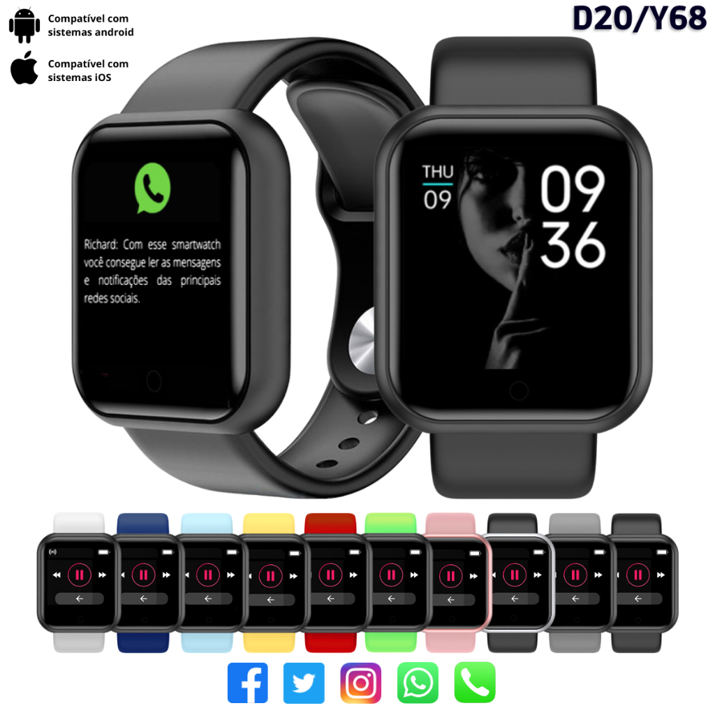 Smartwatch W28 Monitor Saude Nfc Indução Relogio Digital Lançamento Watch 8  Bluetooth 45mm - Rosa, Netshoes in 2023