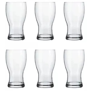 Jogo de Copos de Vidro Para Cerveja Tulipa 6 peças
