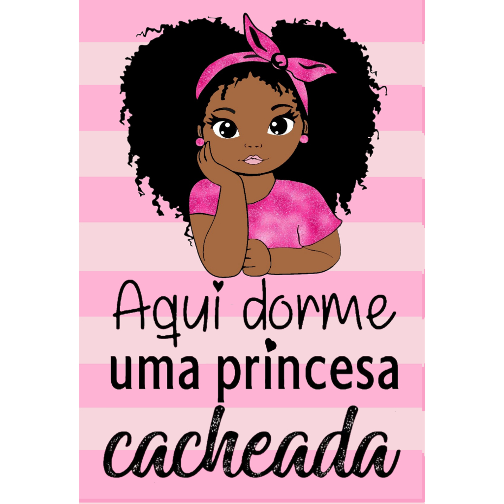 Menina cacheada - Poster decorativo