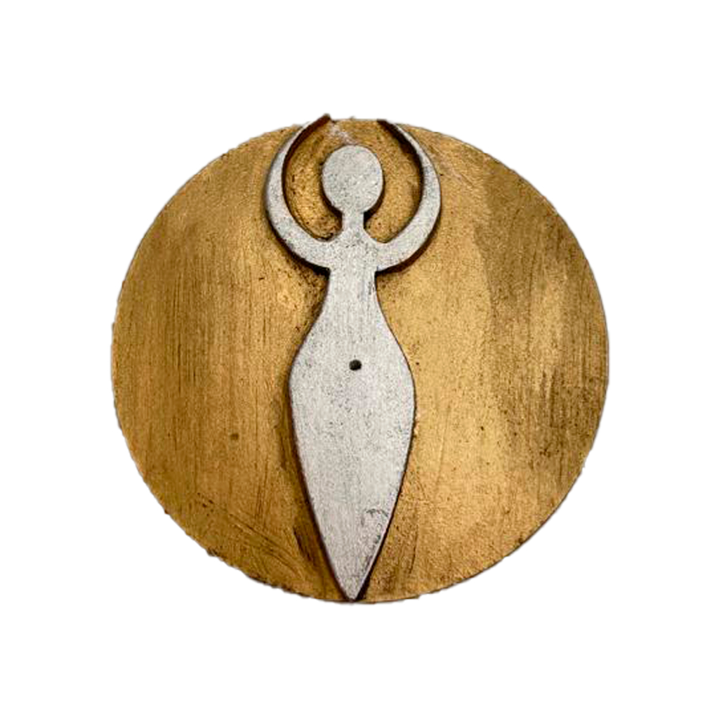 Incensário DEUSA 8cm Coleção Simbolos Wiccaa RESINA | Shopee Brasil
