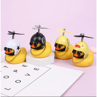 Patos bonitinhos patinho Decoração de bicicletacapacete carro motocicleta pato com pisca
