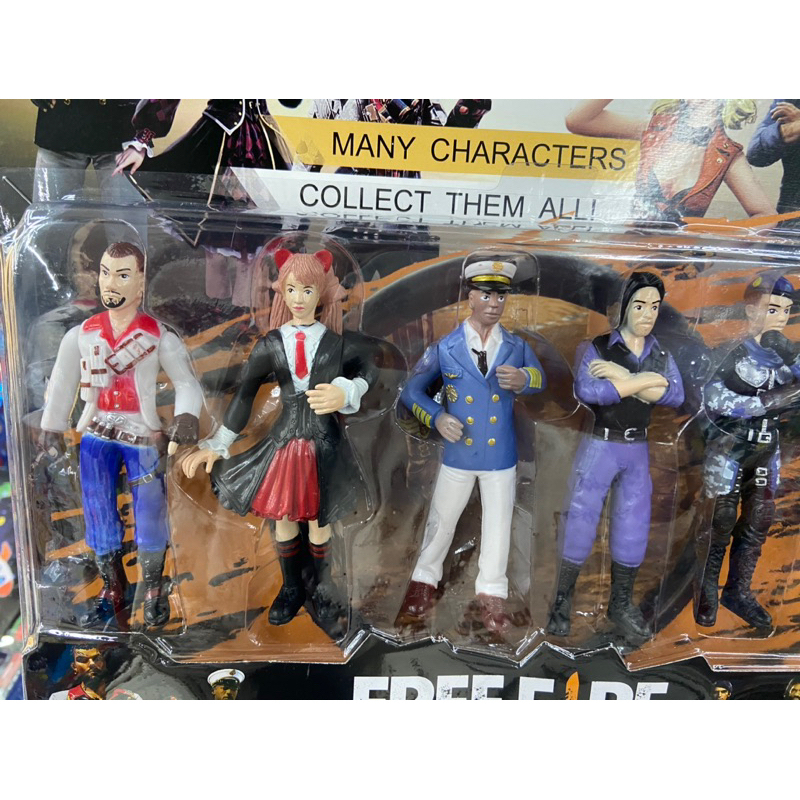 Kit Free Fire 6 bonecos Articulados 16 cm top de linha Envio Imediato Collect Them games ali