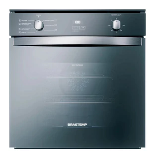 Forno de Embutir Elétrico Brastemp 84L Inox Espelhado, Convecção e Timer Touch BOC84AR 220V