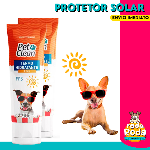 Protetor Solar para Cachorro Creme Termo Hidratante para Cachorro Pet ...