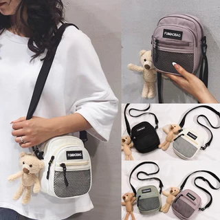 Bolsa Feminina Masculino Transversal Nylon Impermeável Redonda em Oferta na Shopee