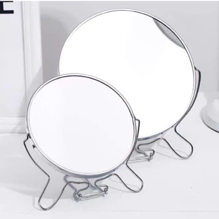 Espelho De Mesa Dupla Face 19CM Com Aumento 3x