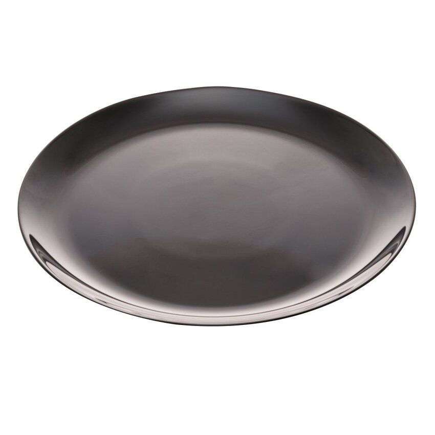 Prato Raso de Vidro Opalino Diwali Black 27cm Lyor