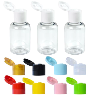 100 Mini Frascos Pet 30ml Tampa Flip Top Álcool Gel Shampoo De Loja e Festas em Oferta na Shopee