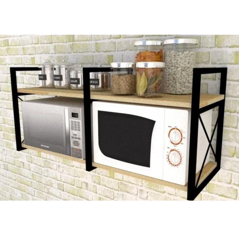Prateleira para micro estilo industrial para micro e forno