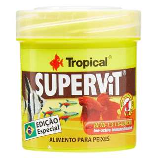 Tropical Supervit Flakes. Ração em Flocos P/ Peixes Ornamentais
