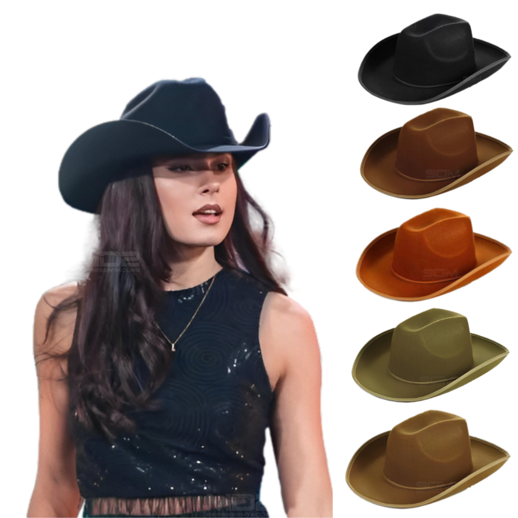 Chapéu Country Ana Castela Boiadeira Barretos Sertanejo CH11