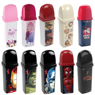 Estojo porta escova de dentes para viagem infantil personalizado Miraculous Minnie Mickey Super-herois Patrulha Canina Disney