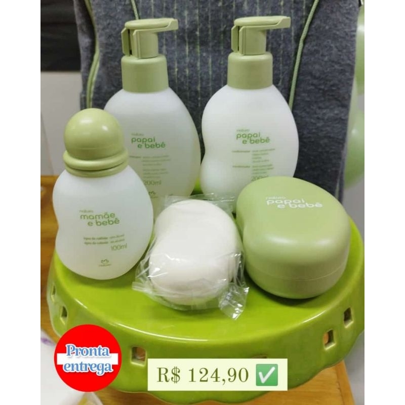 kit papai e bebê natura 5 produtos | Shopee Brasil