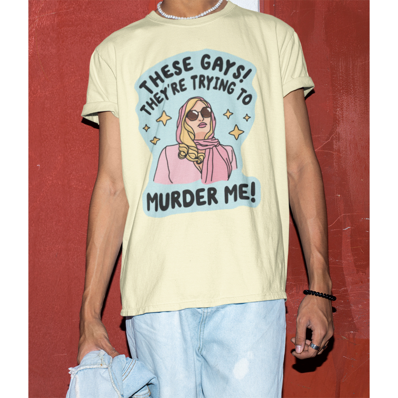 Camiseta Unissex Tanya White Lotus These Gays They Re Trying To Murder